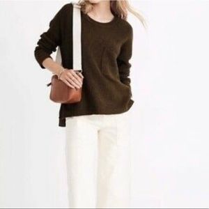 Madewell Thompson cotton blend sweater EUC
